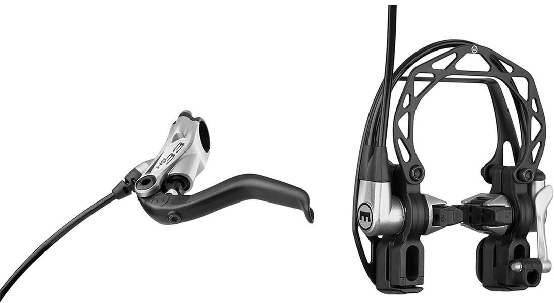 Brzdy Magura HS33 páka pro 2 prsty stříbrná