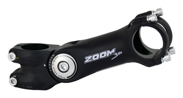 Maxbike Představec stavitelný Zoom 31,8 černý mat Délka: 125 mm
