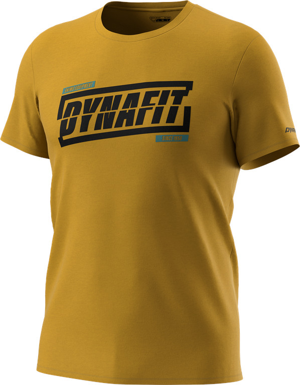 Triko Dynafit Graphic Cotton S/S TEE tobacco/tabloid Barva: zlatá, Velikost: L