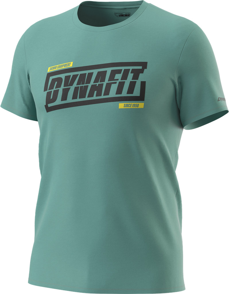 Triko Dynafit Graphic Cotton S/S TEE atlantic/tabloid Barva: modrá, Velikost: L