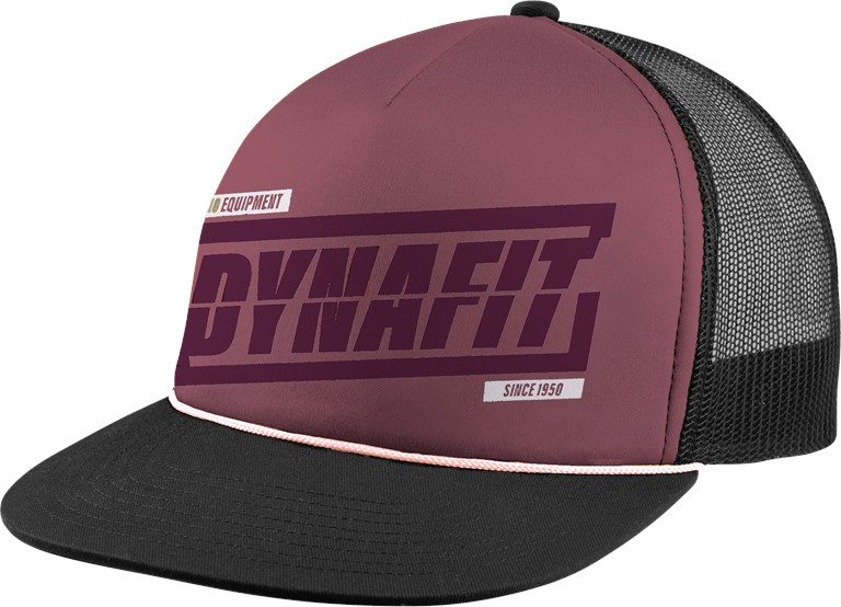 Dynafit Graphic Trucker Cap dark rose/TABLOID Barva: vínová, Velikost: UNI