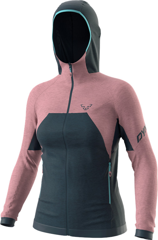 Mikina Dynafit Tour Wool Thermal Hoody W mokarosa Barva: modrá / starorůžová, Velikost: M