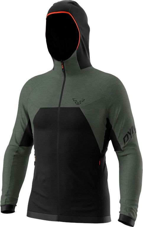 Mikina Dynafit Tour Wool Thermal Hoody thyme Barva: černá / zelená, Velikost: L