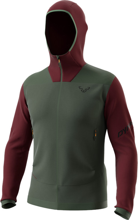 Mikina Dynafit Tigard PTC Hooded thyme Barva: zelená / vínová, Velikost: L