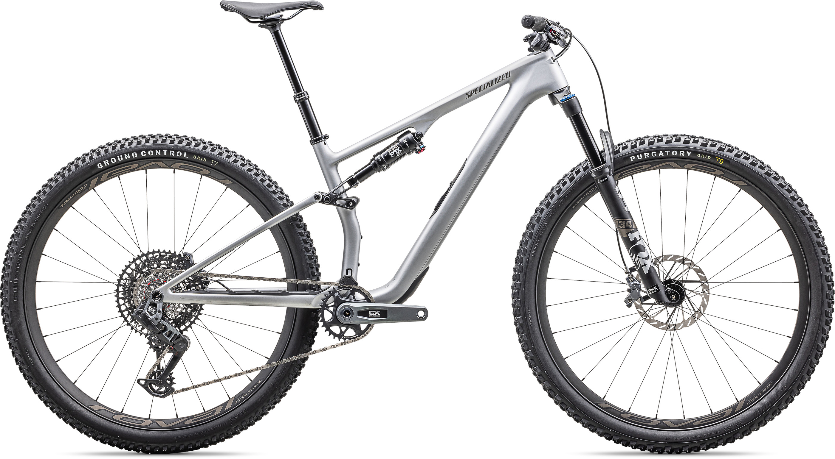 Specialized Epic 8 Evo Expert satin silver dust/gunmetal Barva: stříbrná, Velikost: L
