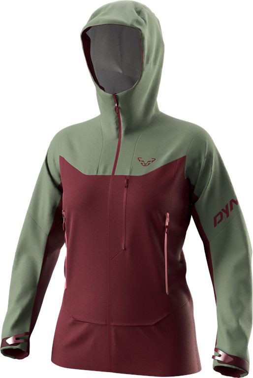 Bunda Dynafit Radical Softshell W sage Barva: vínová / zelená, Velikost: M