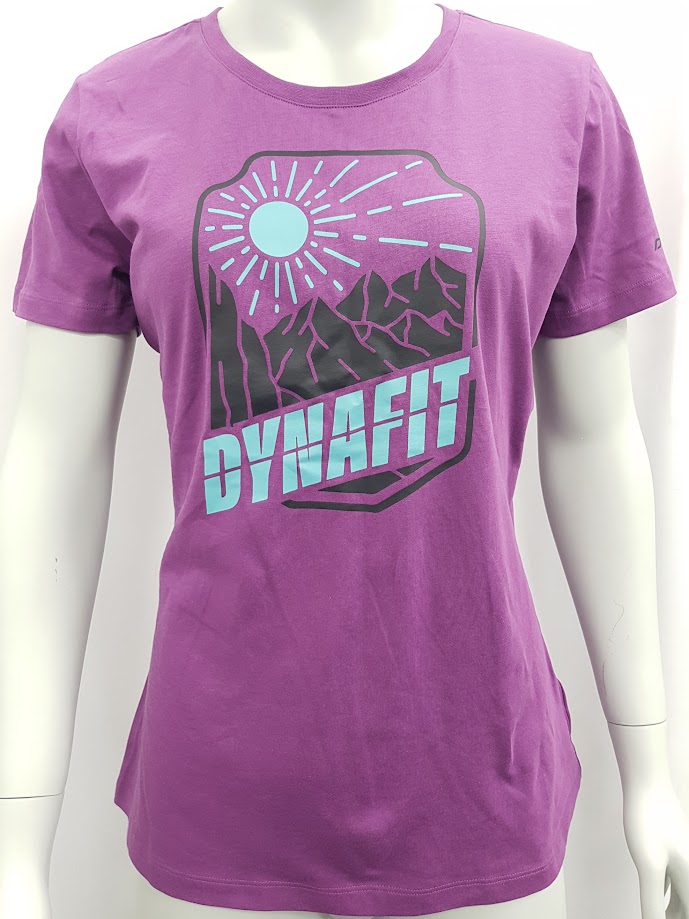 Triko Dynafit Graphic Cotton W S/S Tee passion purple/badge Barva: fialová, Velikost: M