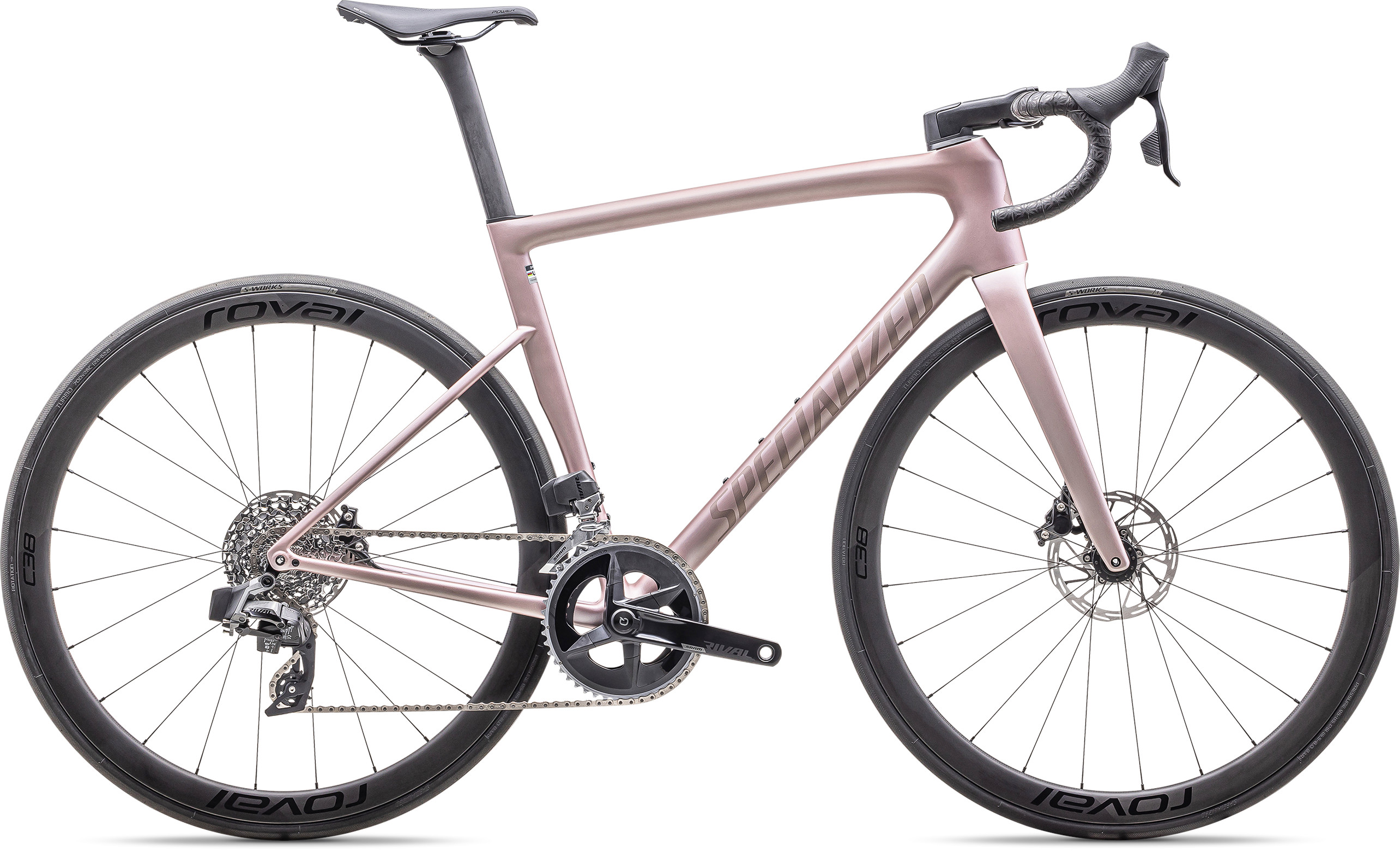 Specialized Tarmac SL8 Expert satin champagne/black pearl Barva: růžová, Velikost: 49 cm
