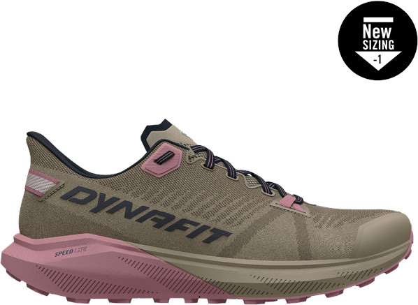 Běžecké boty Dynafit Trail W rock khaki/blueberry Barva: khaki / starorůžová, Velikost EU: 38,5