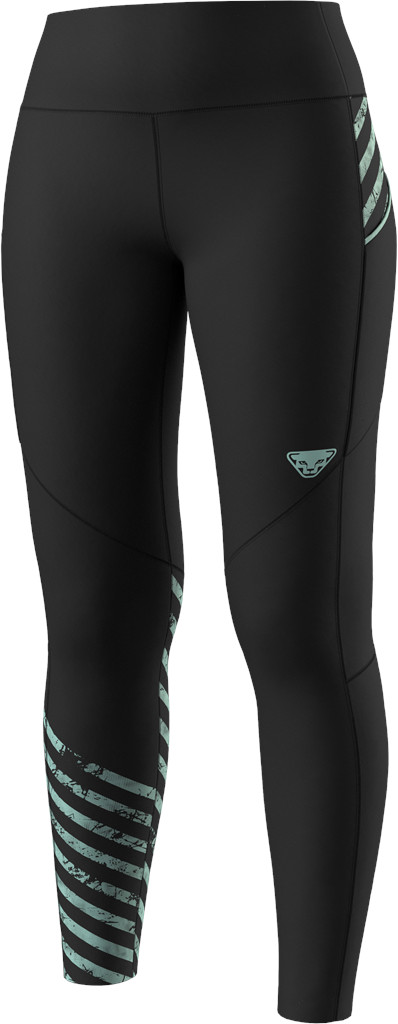 Legíny Dynafit Trail 7/8 W black out/jadelite Barva: černá / mintová, Velikost: S