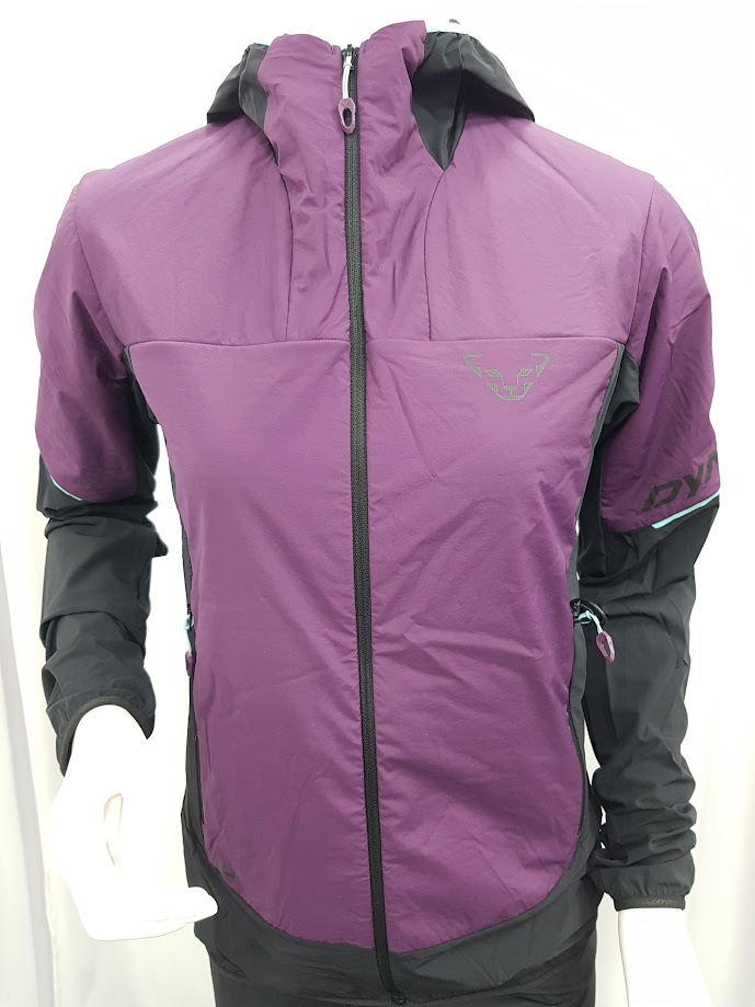 Bunda Dynafit Traverse Alpha Hooded W royal purple Barva: fialová / černá, Velikost: M