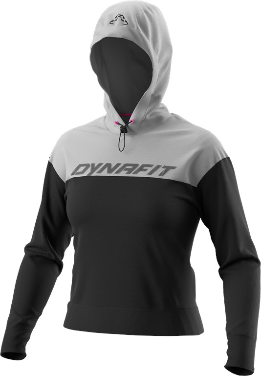 Mikina Dynafit 24/7 Hoody W alloy melange Barva: černá / šedá, Velikost: M