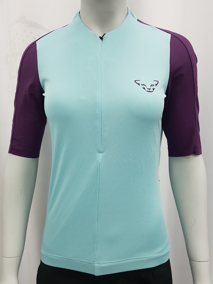 Dres Dynafit Ride Light W S/S 1/2 Zip marine blue Barva: modrá / fialová, Velikost: M