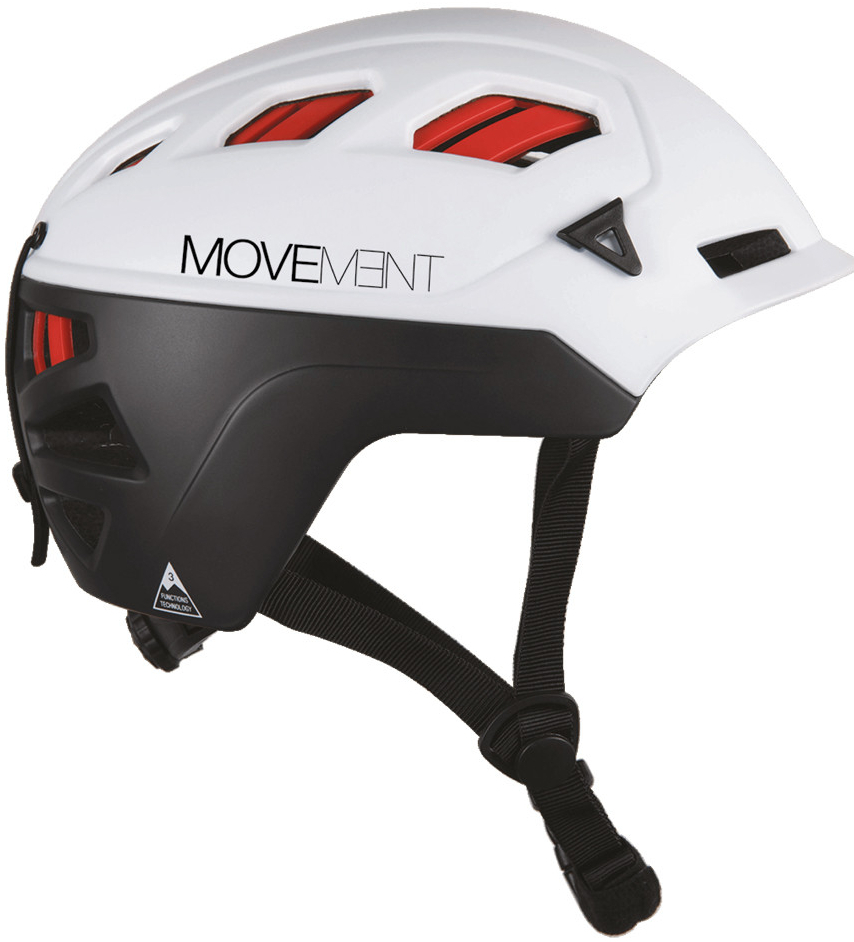 Přilba Movement 3Tech Alpi charcoal/white/red Barva: bílá / černá / červená, Velikost: L