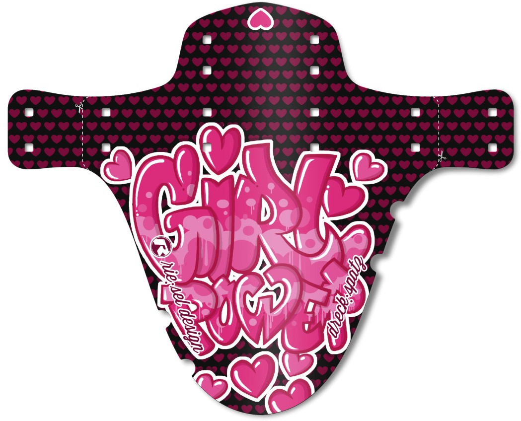 Rie:sel design Blatník Rie:sel Dreck:spatz Power girl Barva: černá / růžová