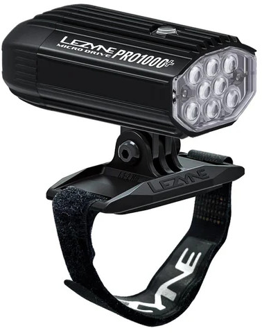 Světlo na helmu Lezyne Micro Drive Pro 1000+ satin black Barva: černá