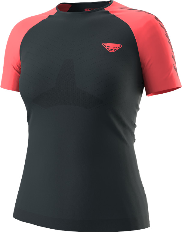 Triko Dynafit Ultra S-Tech W S/S TEE blueberry/hot coral Barva: modrá / korálová, Velikost: XS / S