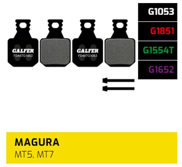 Brzdové destičky Galfer FD487 Magura Brzdové destičky: Pro-G1554T