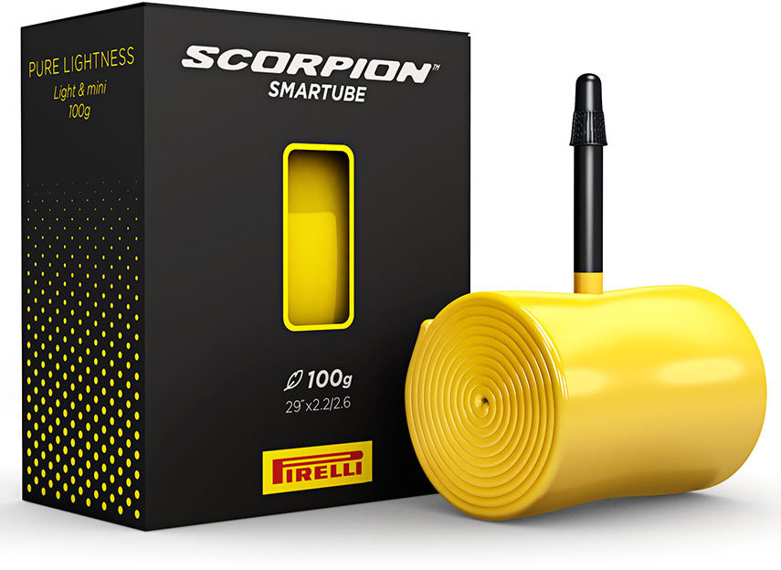 Duše Pirelli Scorpion SmarTube yellow w/black valve Velikost: 29", Délka: 42 mm, Šířka: 2.2 - 2.6