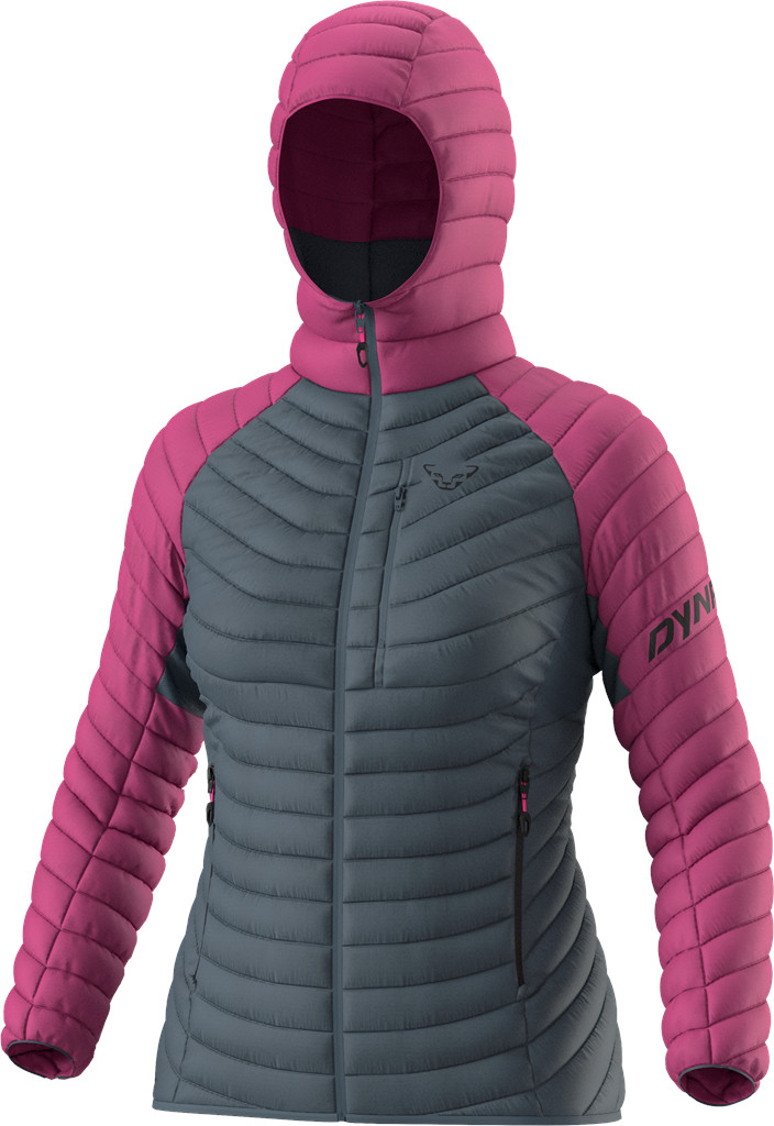 Bunda Dynafit Radical Down Hood W magenta Barva: šedá / růžová, Velikost: M