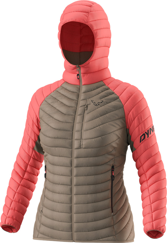 Bunda Dynafit Radical Down Hood W cabana Barva: khaki / korálová, Velikost: M