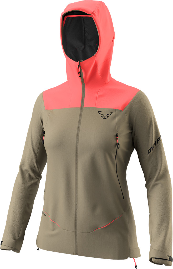 Bunda Dynafit Ridge GTX W cabana Barva: khaki / korálová, Velikost: M