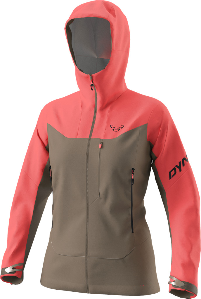 Bunda Dynafit Radical Softshell W cabana Barva: khaki / korálová, Velikost: L