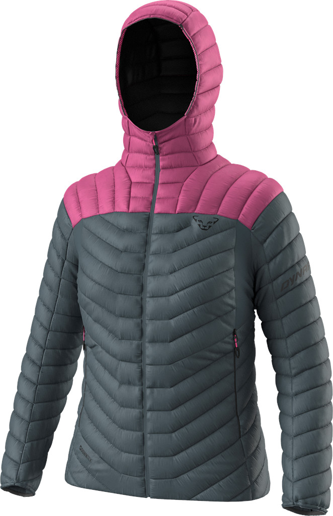 Bunda Dynafit Ridge Ultralight DWN W magenta Barva: šedá / růžová, Velikost: M