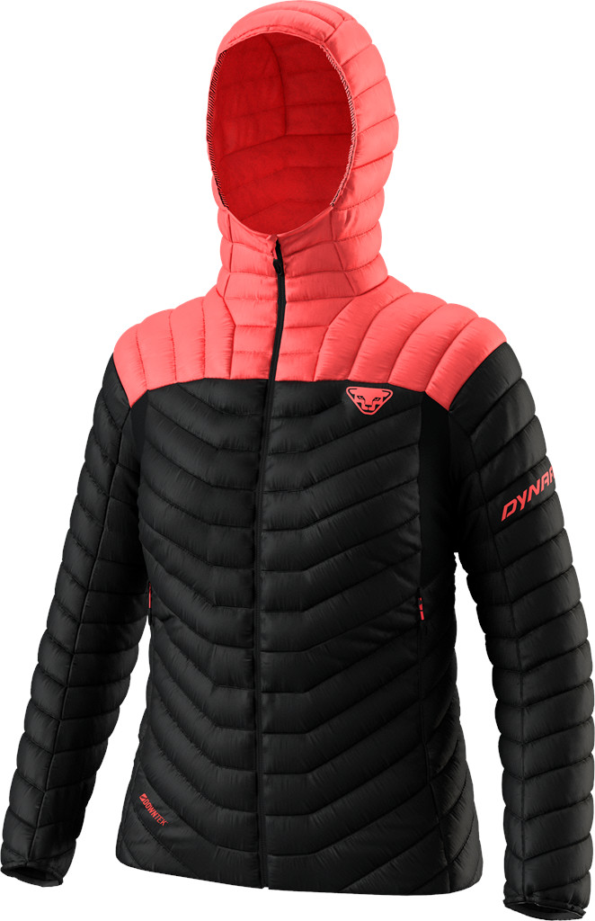Bunda Dynafit Ridge Ultralight DWN W cabana Barva: černá / korálová, Velikost: S