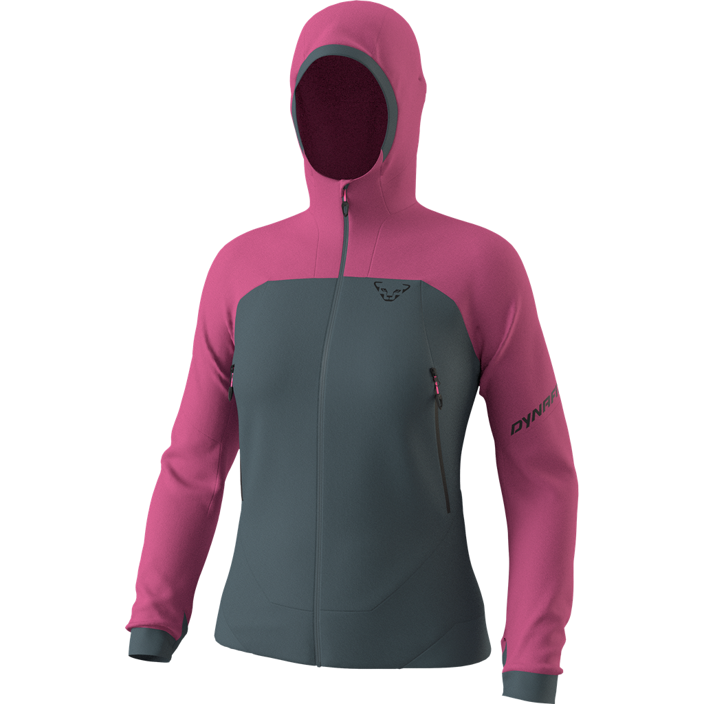Mikina Dynafit Ridge Thermal Hoody W magenta Barva: šedá / růžová, Velikost: S