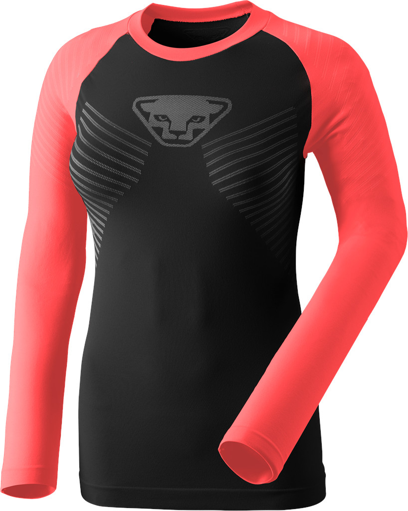 Triko Dynafit Speed Dryarn LS Tee W ultra coral Barva: černá / korálová, Velikost: M