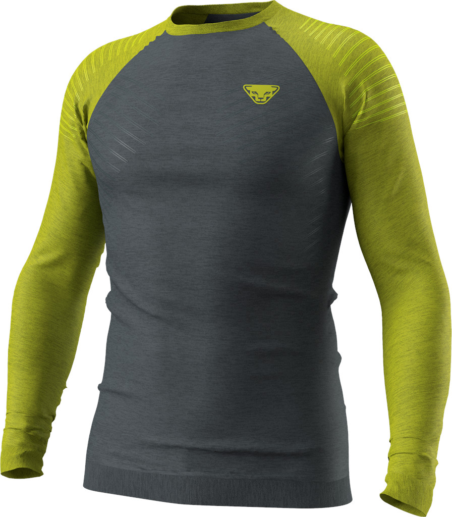 Triko Dynafit Tour Light Merino golden lime Barva: šedá / limetková, Velikost: S