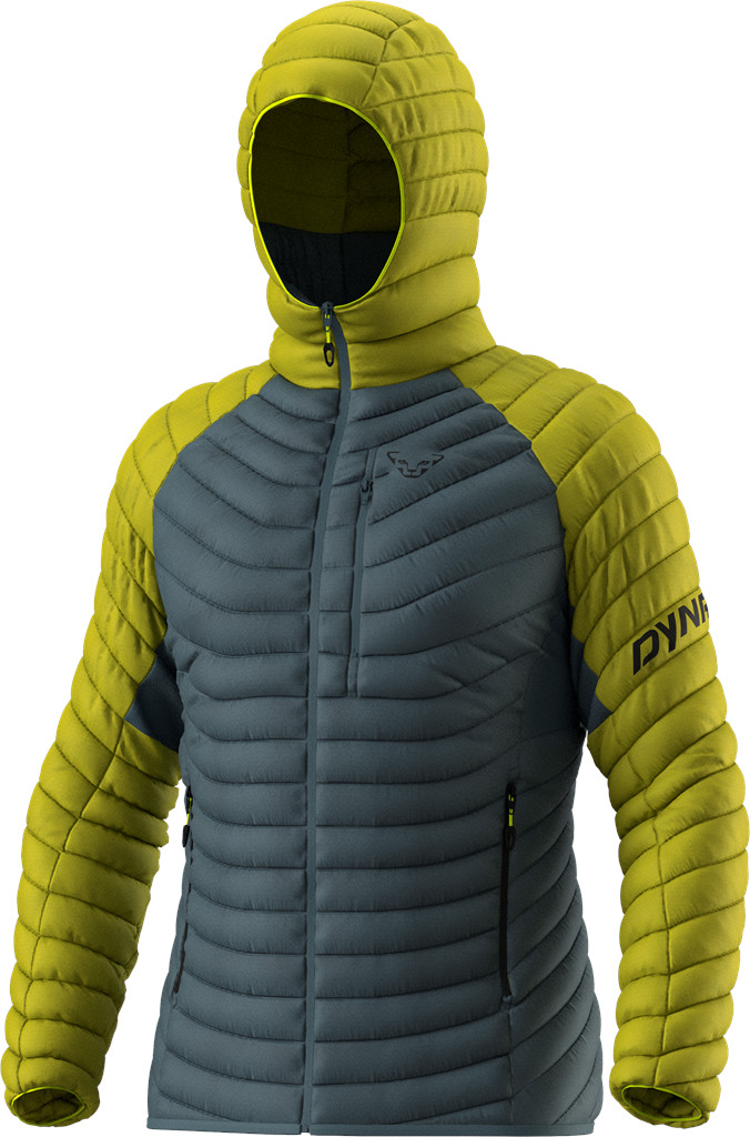 Bunda Dynafit Radical Down Hood golden lime Barva: šedá / limetková, Velikost: S