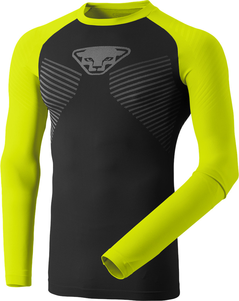 Triko Dynafit Speed Dryarn LS Tee golden lime Barva: černá / limetková, Velikost: L