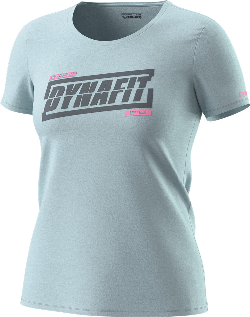 Triko Dynafit Graphic Cotton W S/S Tee cloud blue/tabloid Barva: modrá, Velikost: L