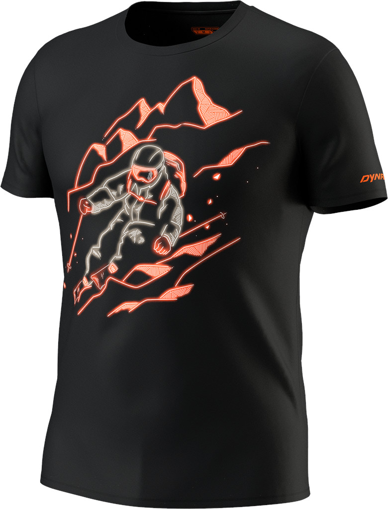 Tričko Dynafit Blacklight Cotton black out Barva: černá, Velikost: M
