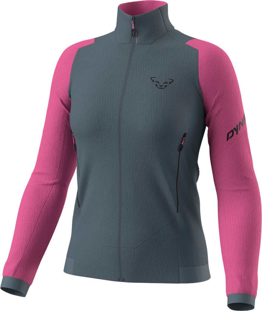 Mikina Dynafit Blacklight Thermal W magenta Barva: šedá / růžová, Velikost: L