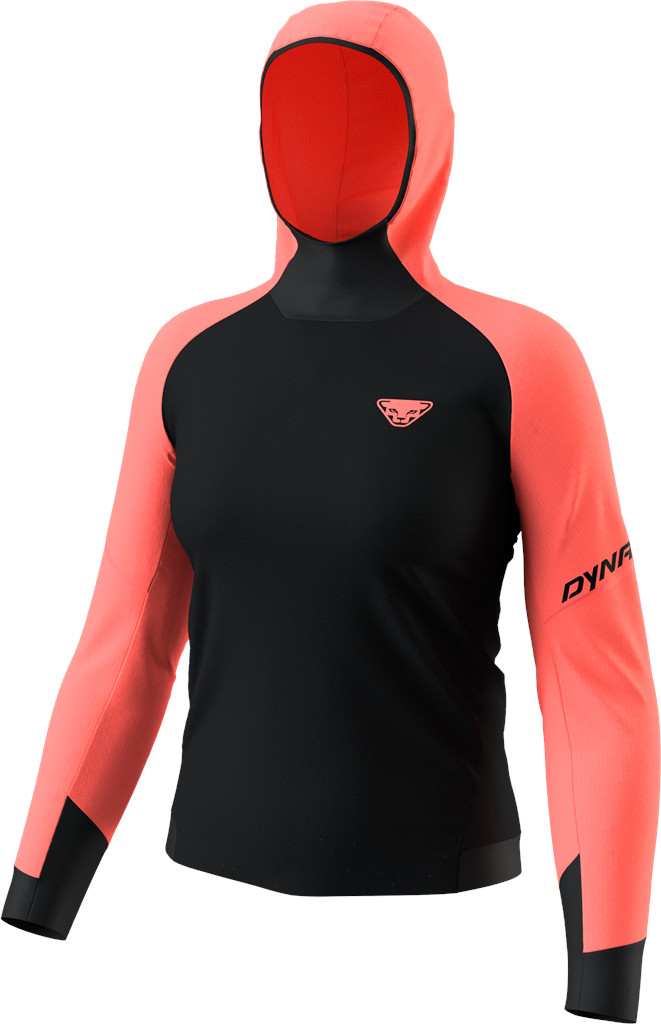 Tričko s dlouhým rukávem Dynafit Alpine W ultra coral Barva: černá / korálová, Velikost: S