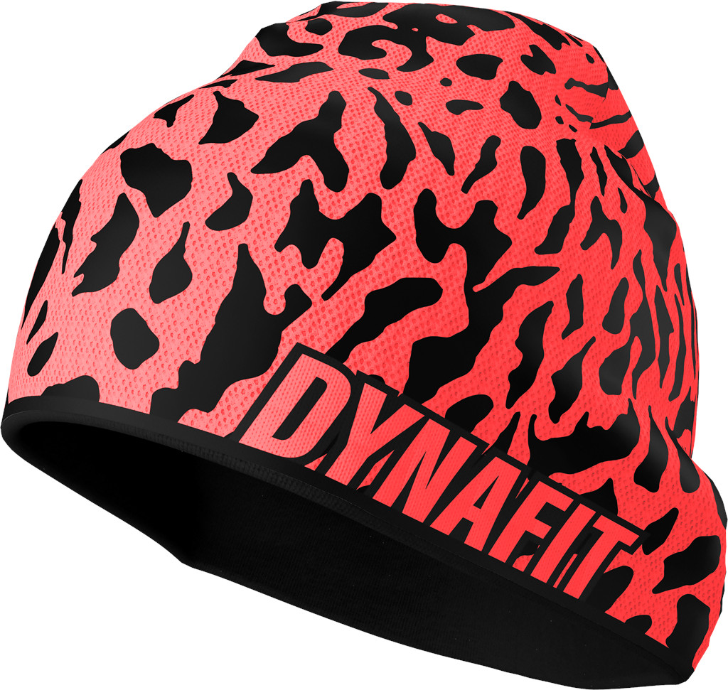 Čepice Dynafit Graphic Beanie ultra coral Barva: korálová / černá, Velikost: UNI