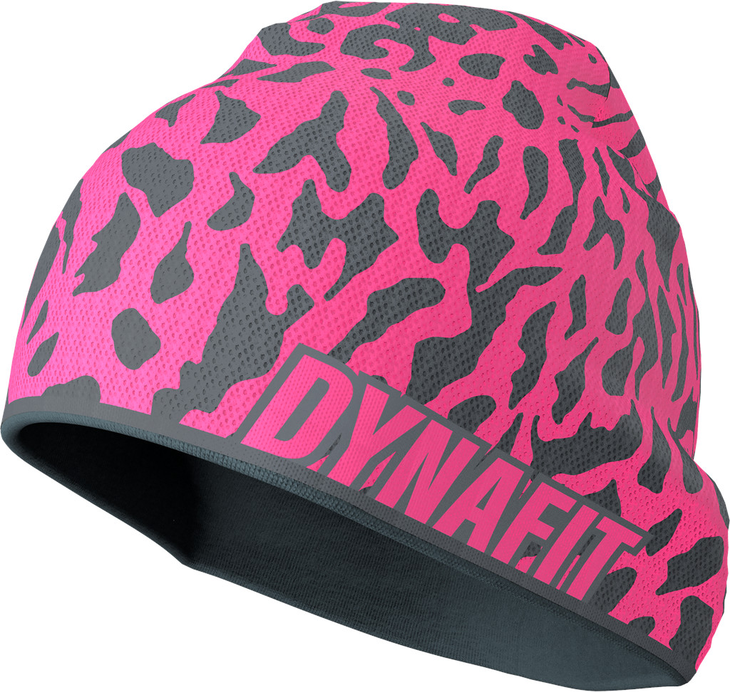 Čepice Dynafit Graphic Beanie cheeky pink Barva: růžová / šedá, Velikost: UNI