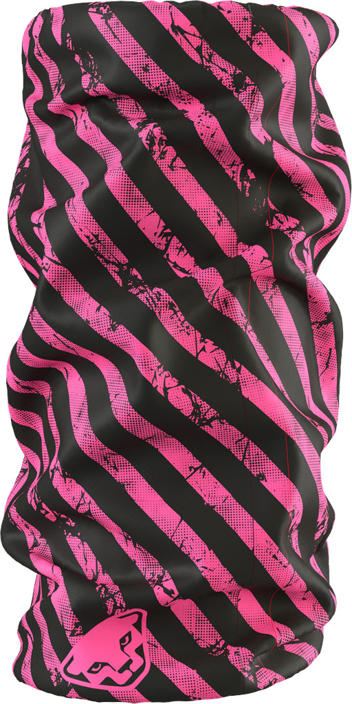 Nákrčník Dynafit Graphic Neck Gaiter cheeky pink/6A32 Barva: růžová / černá, Velikost: UNI