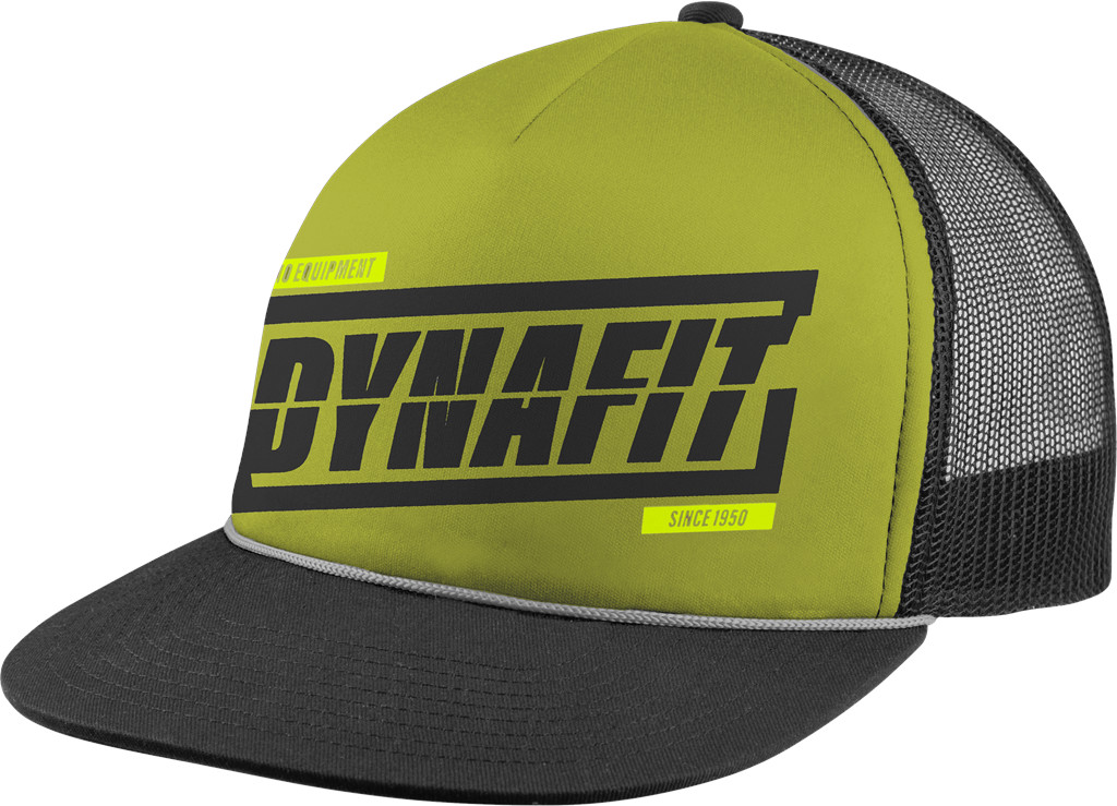 Dynafit Graphic Trucker Cap golden lime/TABLOID Barva: limetková, Velikost: UNI