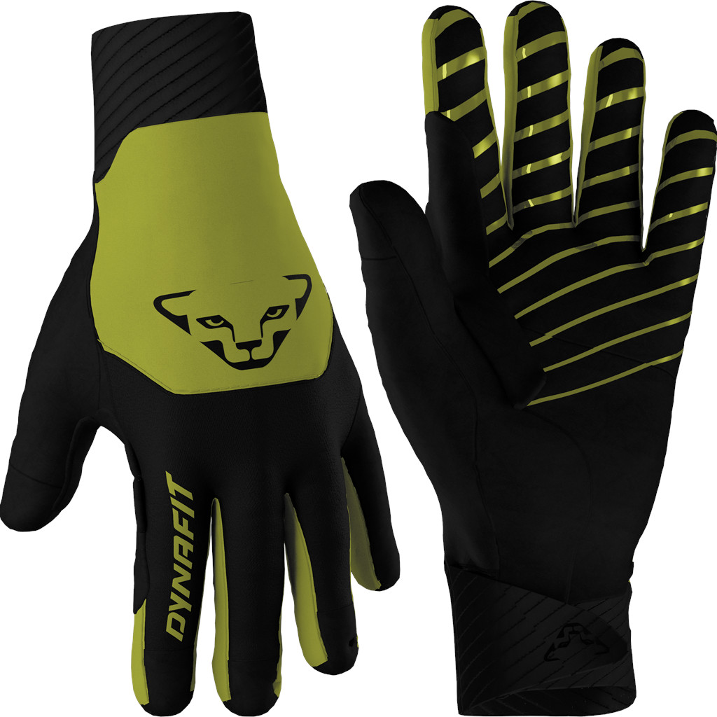 Rukavice Dynafit Blacklight Softshell golden lime Barva: limetková / černá, Velikost: S