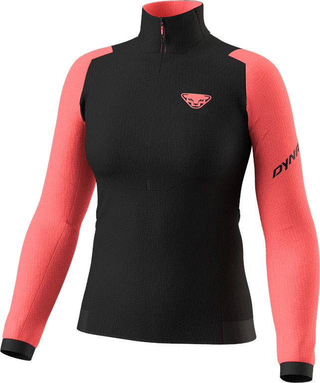 Mikina Dynafit Blacklight Thermal 1/2 Zip W cabana Barva: černá / korálová, Velikost: S