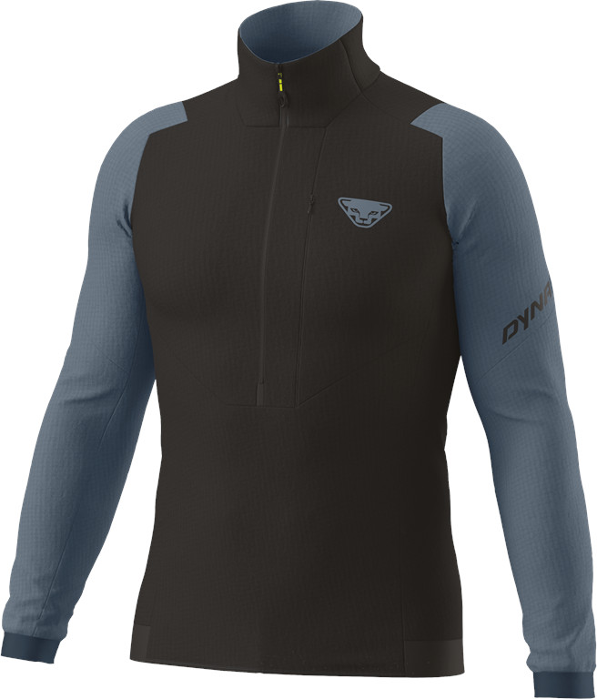 Mikina Dynafit Blacklight Thermal 1/2 Zip cinder Barva: černá / modrá, Velikost: S
