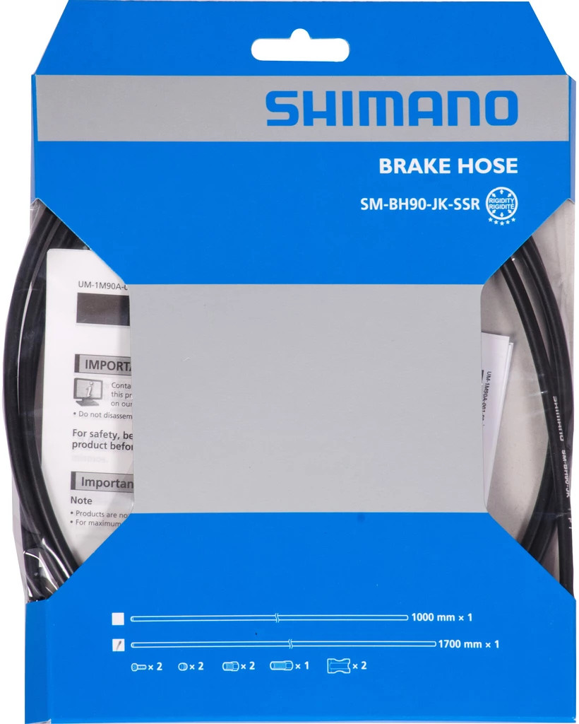 Brzdová hadička Shimano SM-BH90-JK-SSR Barva: černá, Délka: 1700 mm