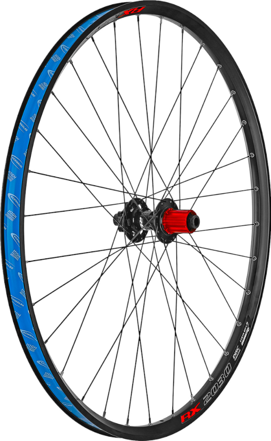 Zapletené kola Remerx RX 2030 (622-29") BA+NÝT/32, nerez BA, RX 2838-15/110, 2950-12/148 disc BOOST BA, mosaz Barva: černá, Strana: Zadní