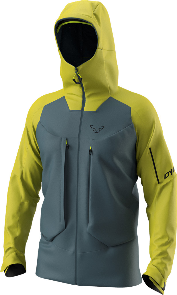 Bunda Dynafit Tigard 3L Stretch golden lime Barva: šedá / limetková, Velikost: L