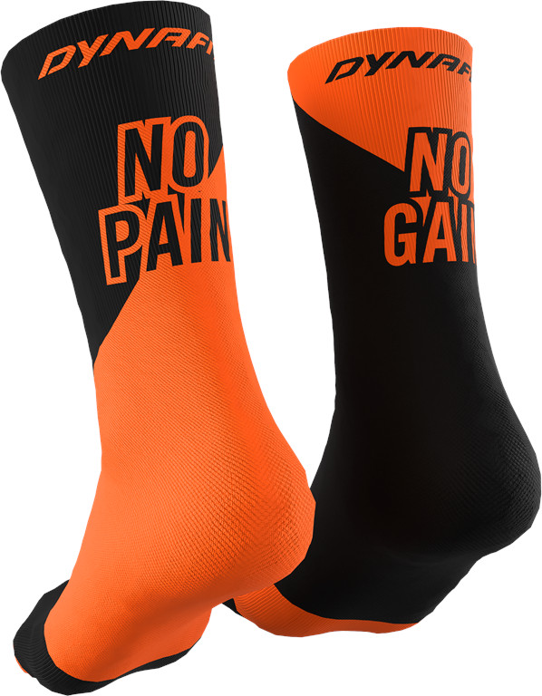 Ponožky Dynafit No Pain No Gain shocking orange Barva: oranžová / černá, Velikost: 35-38