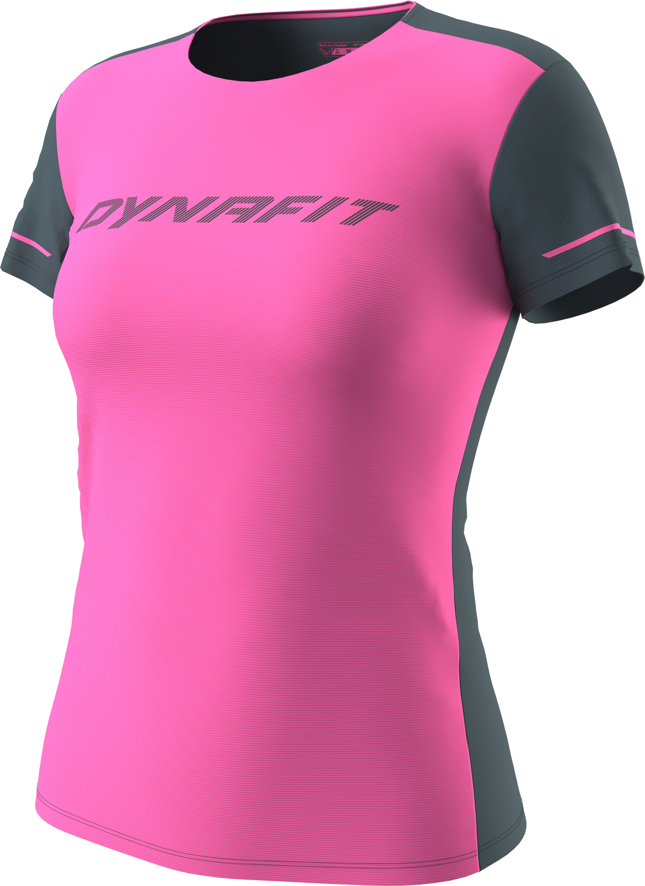 Triko Dynafit Alpine 2 S/S Tee W pink glo Barva: růžová / šedá, Velikost: L